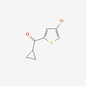 molecular formula C8H7BrOS B8802662 (4-Bromothiophen-2-yl)(cyclopropyl)methanone 