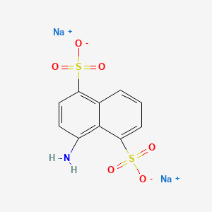 molecular formula C10H7NNa2O6S2 B8802689 4-Aminonaphthalene-1,5-disulphonic acid, sodium salt CAS No. 83732-82-5