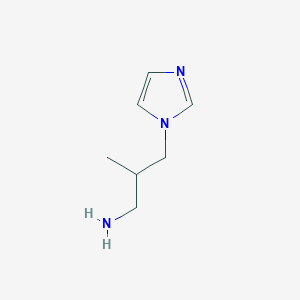 3-(1H-Imidazol-1-yl)-2-methylpropan-1-amine