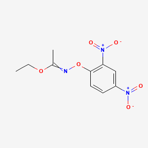 molecular formula C10H11N3O6 B8802875 Ethyl N-(2,4-dinitrophenoxy)acetimidate 