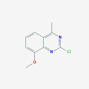 molecular formula C10H9ClN2O B8802985 2-Chloro-8-methoxy-4-methylquinazoline CAS No. 953039-90-2