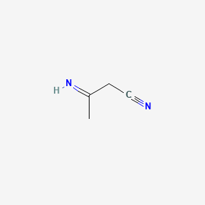 molecular formula C4H6N2 B8803035 Butanenitrile, 3-imino- CAS No. 1118-60-1