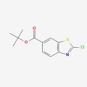 molecular formula C12H12ClNO2S B8803042 tert-Butyl 2-chlorobenzo[d]thiazole-6-carboxylate 