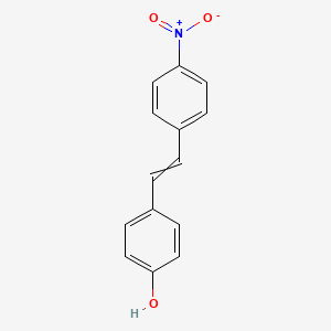 molecular formula C14H11NO3 B8803065 4-Hydroxy-4'-nitrostilbene 