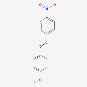 molecular formula C14H11NO3 B8803065 4-Nitro-4'-hydroxystilbene 