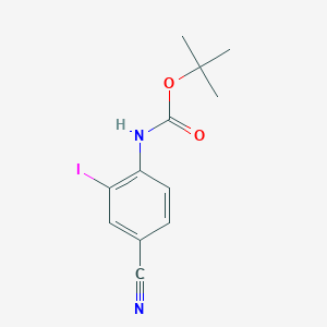 molecular formula C12H13IN2O2 B8803068 tert-Butyl (4-cyano-2-iodophenyl)carbamate CAS No. 488713-81-1