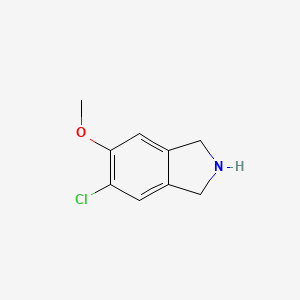 molecular formula C9H10ClNO B8803088 5-chloro-6-methoxy-2,3-dihydro-1H-isoindole 