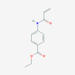 molecular formula C12H13NO3 B088031 Ethyl 4-((1-oxoallyl)amino)benzoate CAS No. 14745-58-5