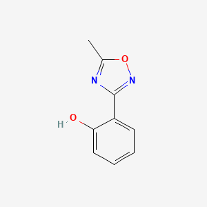 molecular formula C9H8N2O2 B8803127 2-(5-Methyl-1,2,4-oxadiazol-3-yl)phenol CAS No. 52561-90-7