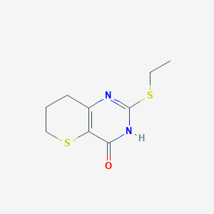 2-(ethylthio)-7,8-dihydro-3H-thiopyrano[3,2-d]pyrimidin-4(6H)-one