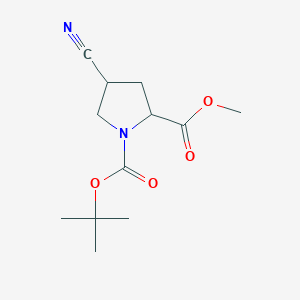 Methyl (2R,4S)-1-Boc-4-cyanopyrrolidine-2-carboxylate