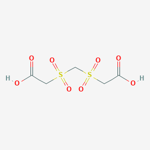 molecular formula C5H8O8S2 B8803298 Acetic acid, 2,2'-[methylenebis(sulfonyl)]bis- CAS No. 62634-18-8