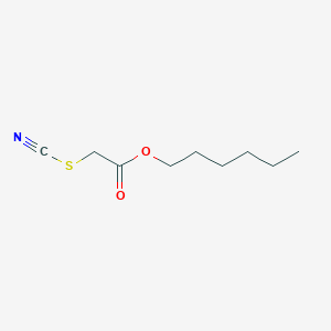 Acetic acid, thiocyanato-, hexyl ester