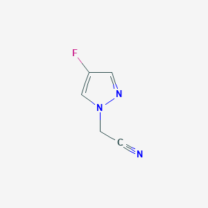 molecular formula C5H4FN3 B8803322 2-(4-Fluoro-1H-pyrazol-1-yl)acetonitrile 