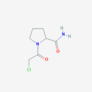 1-(2-Chloroacetyl)pyrrolidine-2-carboxamide