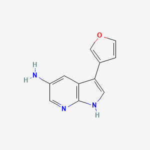 3-(Furan-3-yl)-1H-pyrrolo[2,3-b]pyridin-5-amine