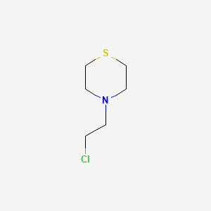 molecular formula C6H12ClNS B8803426 Thiomorpholine, 4-(2-chloroethyl)- CAS No. 63906-73-0