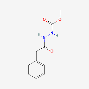 Hydrazinecarboxylic acid, 2-(phenylacetyl)-, methyl ester