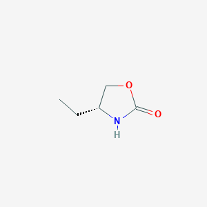 molecular formula C5H9NO2 B8803520 (4R)-4-ETHYL-2-OXAZOLIDINONE CAS No. 98974-04-0