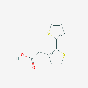 molecular formula C10H8O2S2 B8803526 [2,2'-Bithiophene]-3-acetic acid CAS No. 114973-62-5