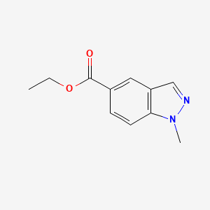 molecular formula C11H12N2O2 B8803551 Ethyl 1-methyl-1H-indazole-5-carboxylate 