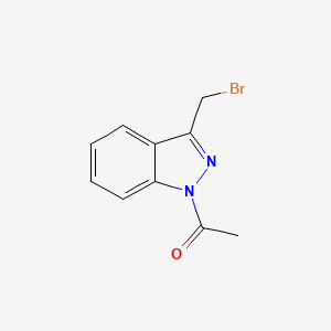 1-(3-(Bromomethyl)-1H-indazol-1-yl)ethanone