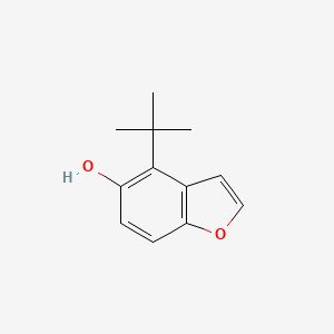 molecular formula C12H14O2 B8803626 4-(tert-Butyl)benzofuran-5-ol CAS No. 115483-15-3