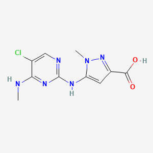 5-((5-Chloro-4-(methylamino)pyrimidin-2-yl)amino)-1-methyl-1H-pyrazole-3-carboxylic acid