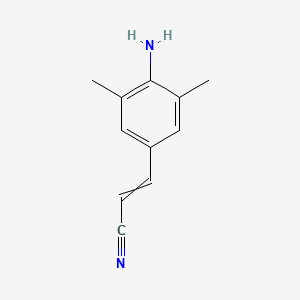 molecular formula C11H12N2 B8803668 (2Z)-3-(4-Amino-3,5-dimethylphenyl)-2-propenenitrile 