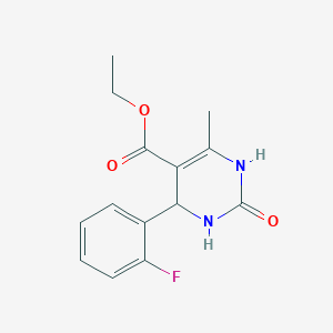 Ethyl 4-(2-fluorophenyl)-6-methyl-2-oxo-1,2,3,4-tetrahydropyrimidine-5-carboxylate