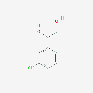 molecular formula C8H9ClO2 B8803688 1-(3-Chlorophenyl)-1,2-ethanediol CAS No. 182918-98-5