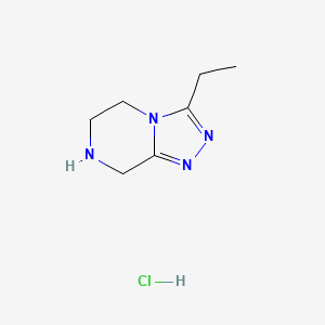 3-Ethyl-5,6,7,8-tetrahydro-[1,2,4]triazolo[4,3-a]pyrazine hydrochloride