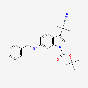 1H-Indole-1-carboxylic acid, 3-(1-cyano-1-methylethyl)-6-[methyl(phenylmethyl)amino]-, 1,1-dimethylethyl ester