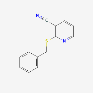 3-Pyridinecarbonitrile, 2-[(phenylmethyl)thio]-