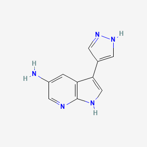 3-(1h-Pyrazol-4-yl)-1h-pyrrolo[2,3-b]pyridin-5-amine