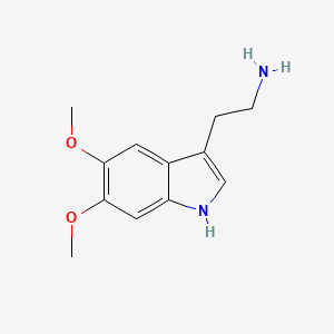 molecular formula C12H16N2O2 B8803978 5,6-Dimethoxy-1H-indole-3-ethylamine CAS No. 31363-68-5
