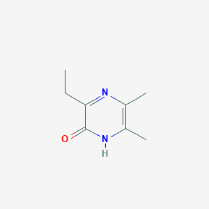 molecular formula C8H12N2O B8804002 3-Ethyl-5,6-dimethylpyrazin-2(1H)-one CAS No. 68808-16-2