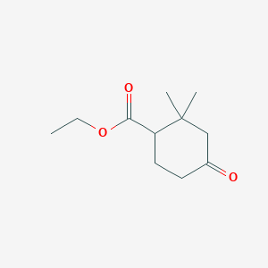 molecular formula C11H18O3 B8804138 Ethyl 2,2-dimethyl-4-oxocyclohexanecarboxylate 