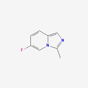 molecular formula C8H7FN2 B8804141 6-Fluoro-3-methylimidazo[1,5-A]pyridine 