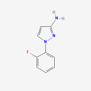 molecular formula C9H8FN3 B8804151 1-(2-fluorophenyl)-1H-pyrazol-3-amine 