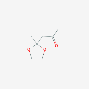 molecular formula C7H12O3 B8804184 1-(2-Methyl-1,3-dioxolan-2-yl)propan-2-one CAS No. 14255-36-8
