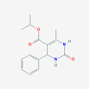 molecular formula C15H18N2O3 B8804189 Propan-2-yl 6-methyl-2-oxo-4-phenyl-1,2,3,4-tetrahydropyrimidine-5-carboxylate 