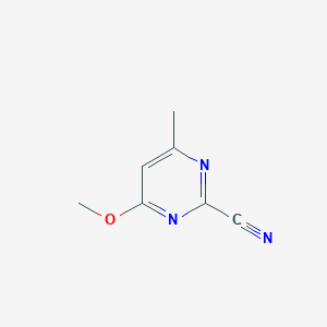 molecular formula C7H7N3O B8804240 4-Methoxy-6-methylpyrimidine-2-carbonitrile 