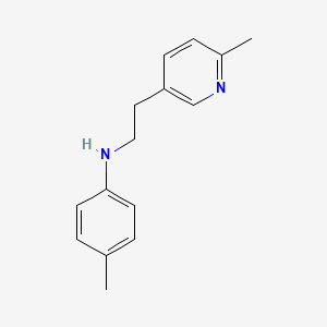 molecular formula C15H18N2 B8804247 4-methyl-N-[2-(6-methylpyridin-3-yl)ethyl]aniline 