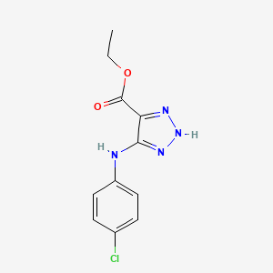 5-[(4-Chlorophenyl)amino]-1H-1,2,3-triazole-4-carboxylic acid ethyl ester