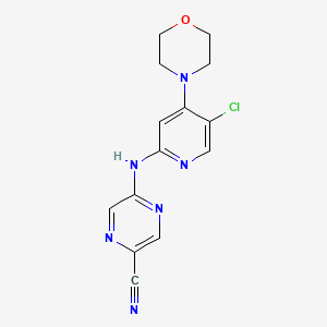 5-((5-Chloro-4-morpholinopyridin-2-yl)amino)pyrazine-2-carbonitrile
