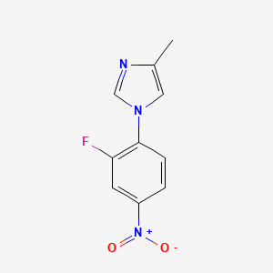 1-(2-fluoro-4-nitrophenyl)-4-methyl-1H-imidazole