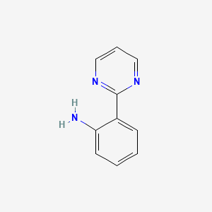 molecular formula C10H9N3 B8804447 2-(pyrimidin-2-yl)aniline CAS No. 1061358-42-6