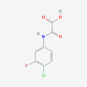 [(4-Chloro-3-fluorophenyl)carbamoyl]formic acid