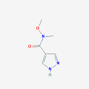 N-methoxy-N-methyl-1H-pyrazole-4-carboxamide
